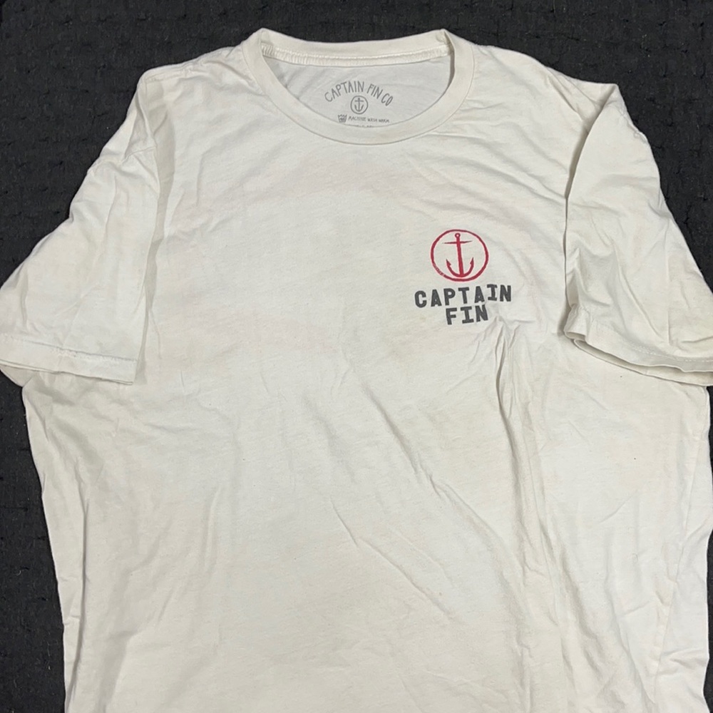 Captain Fin Mens XL tshirt white